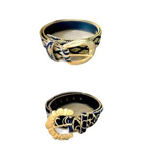 2 Vintage Elite Belts Sz- Med